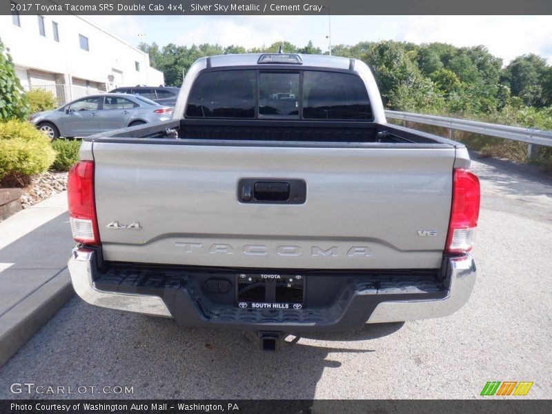 Silver Sky Metallic / Cement Gray 2017 Toyota Tacoma SR5 Double Cab 4x4