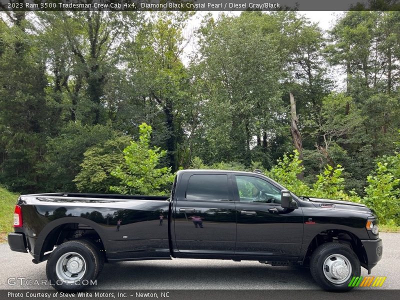 Diamond Black Crystal Pearl / Diesel Gray/Black 2023 Ram 3500 Tradesman Crew Cab 4x4