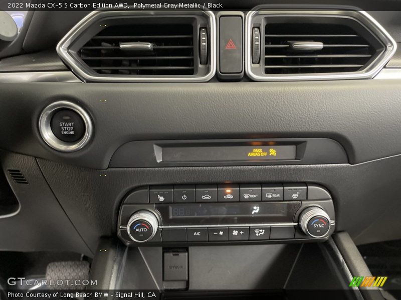 Controls of 2022 CX-5 S Carbon Edition AWD