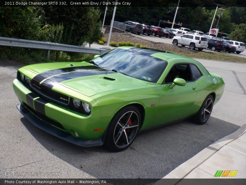 Green with Envy / Dark Slate Gray 2011 Dodge Challenger SRT8 392
