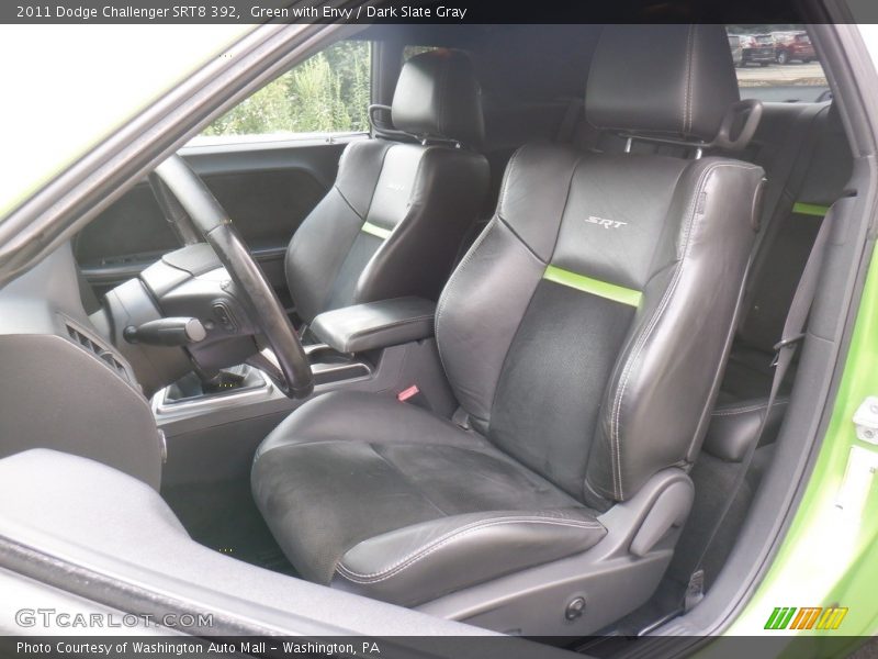 Green with Envy / Dark Slate Gray 2011 Dodge Challenger SRT8 392