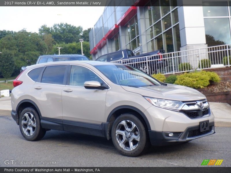 Sandstorm Metallic / Ivory 2017 Honda CR-V EX-L AWD