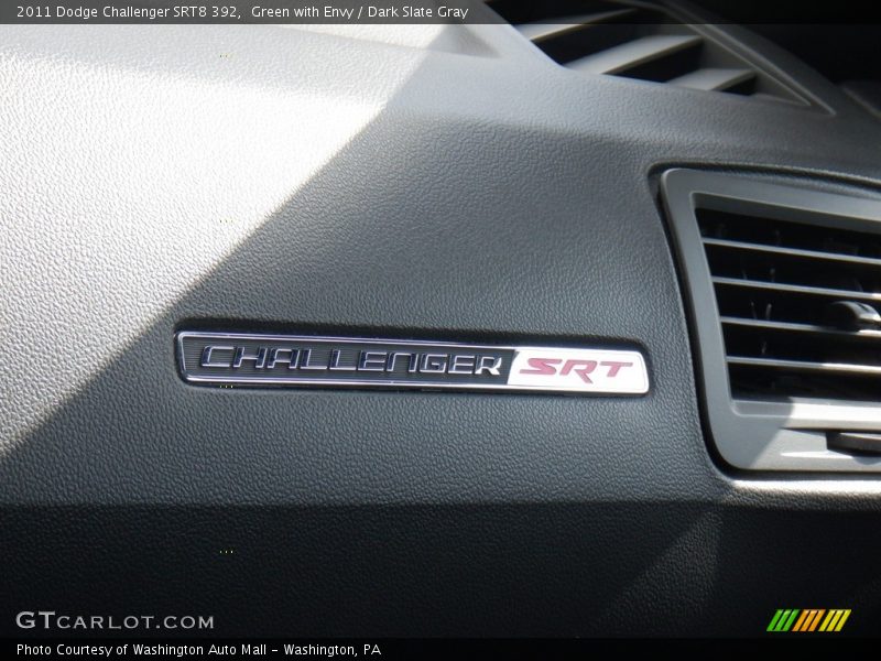 Green with Envy / Dark Slate Gray 2011 Dodge Challenger SRT8 392