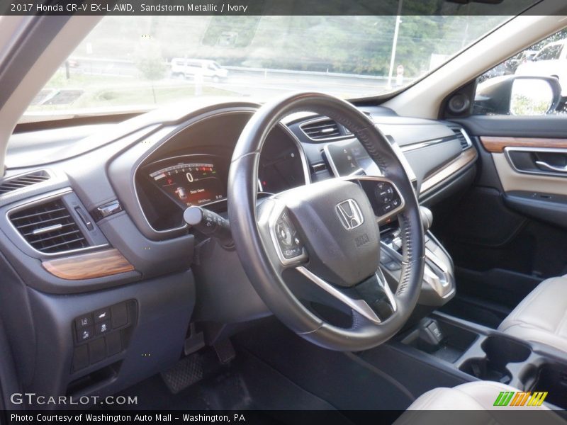 Sandstorm Metallic / Ivory 2017 Honda CR-V EX-L AWD