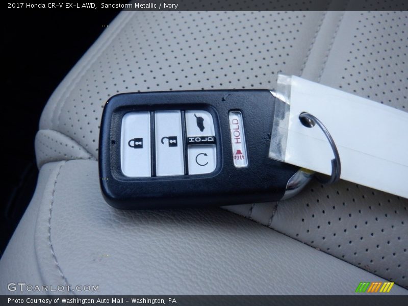 Sandstorm Metallic / Ivory 2017 Honda CR-V EX-L AWD