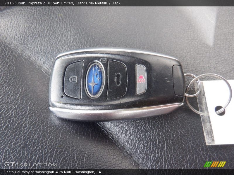 Dark Gray Metallic / Black 2016 Subaru Impreza 2.0i Sport Limited