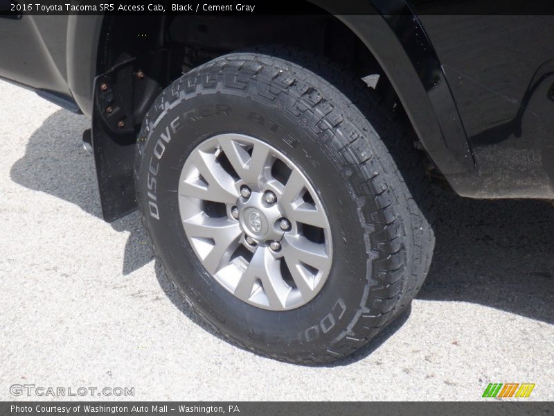 Black / Cement Gray 2016 Toyota Tacoma SR5 Access Cab