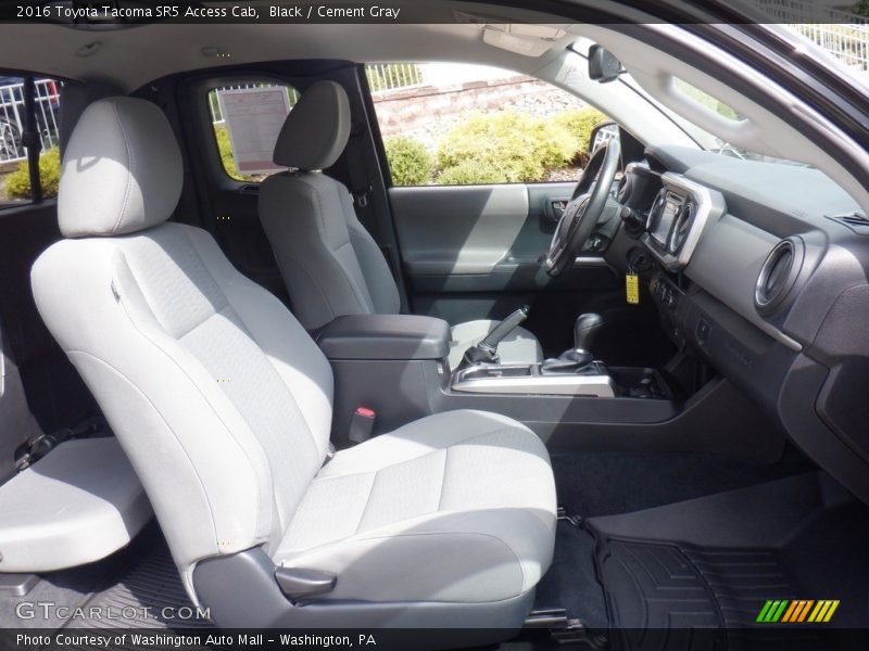 Front Seat of 2016 Tacoma SR5 Access Cab
