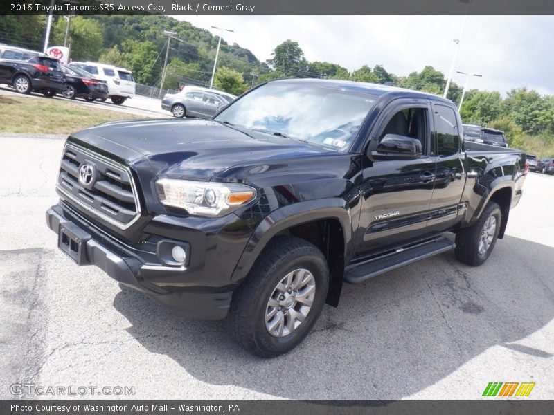 Black / Cement Gray 2016 Toyota Tacoma SR5 Access Cab