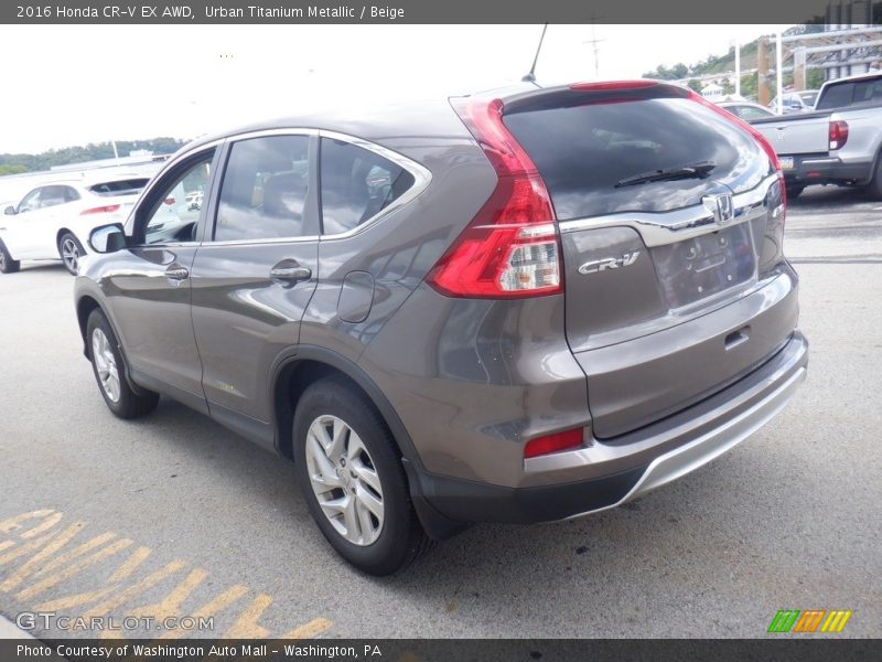 Urban Titanium Metallic / Beige 2016 Honda CR-V EX AWD