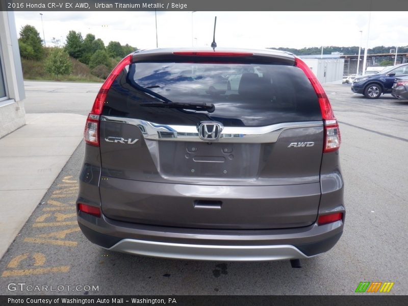 Urban Titanium Metallic / Beige 2016 Honda CR-V EX AWD