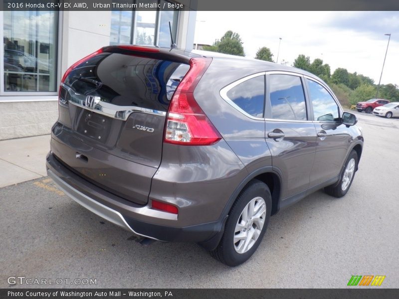 Urban Titanium Metallic / Beige 2016 Honda CR-V EX AWD