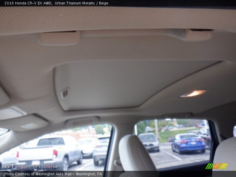 Urban Titanium Metallic / Beige 2016 Honda CR-V EX AWD