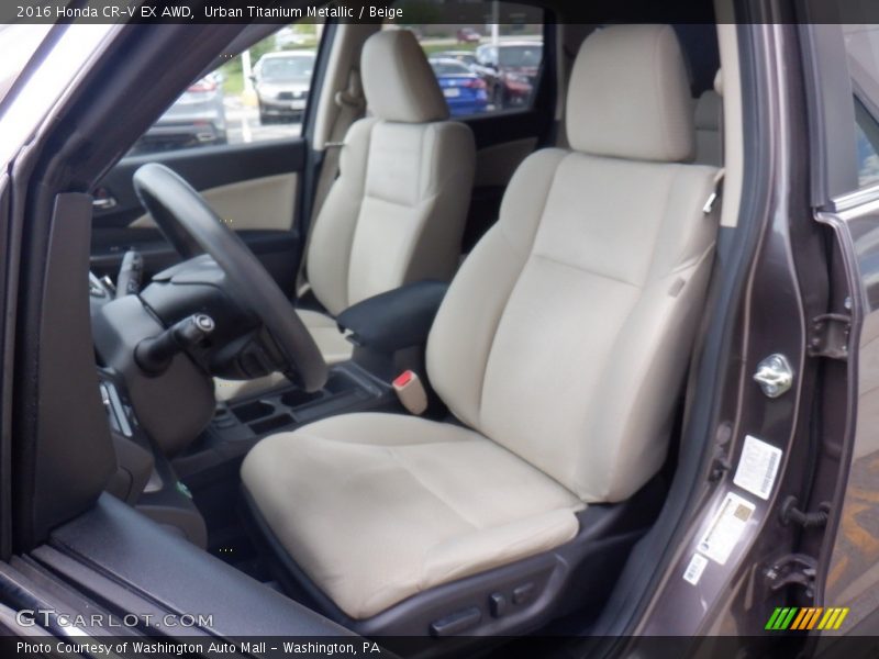 Urban Titanium Metallic / Beige 2016 Honda CR-V EX AWD