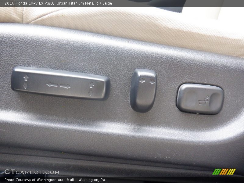 Urban Titanium Metallic / Beige 2016 Honda CR-V EX AWD