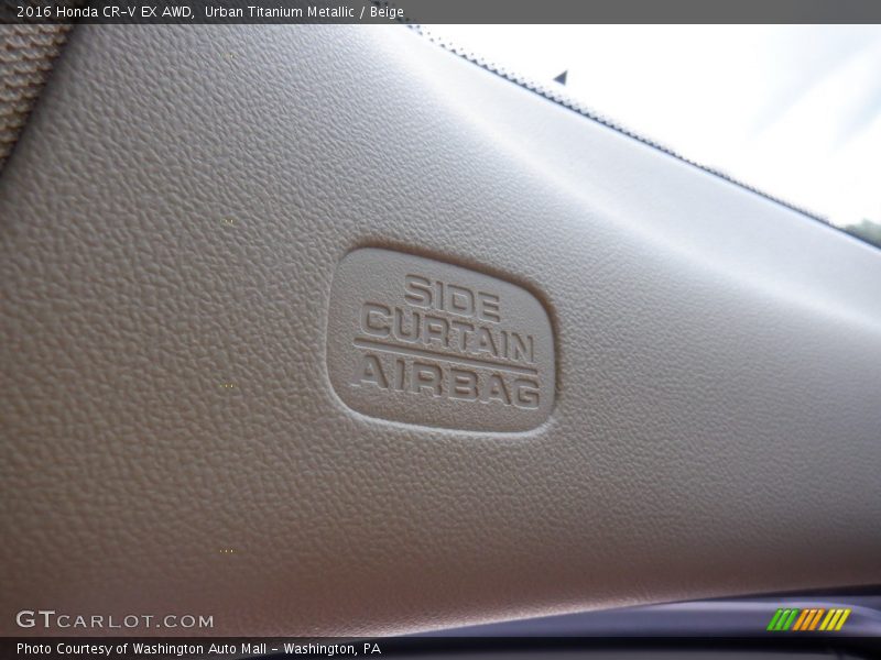 Urban Titanium Metallic / Beige 2016 Honda CR-V EX AWD