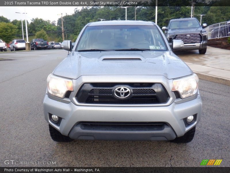 Silver Sky Metallic / Graphite 2015 Toyota Tacoma TRD Sport Double Cab 4x4