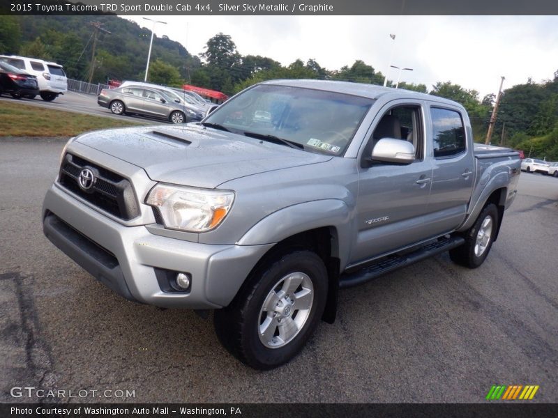 Silver Sky Metallic / Graphite 2015 Toyota Tacoma TRD Sport Double Cab 4x4