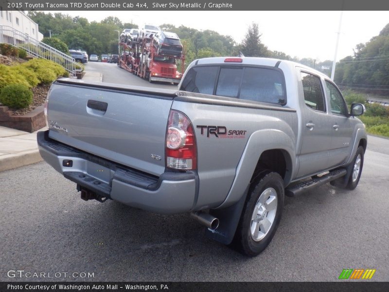 Silver Sky Metallic / Graphite 2015 Toyota Tacoma TRD Sport Double Cab 4x4