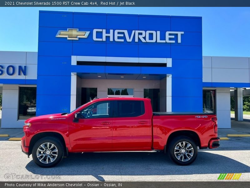 Red Hot / Jet Black 2021 Chevrolet Silverado 1500 RST Crew Cab 4x4