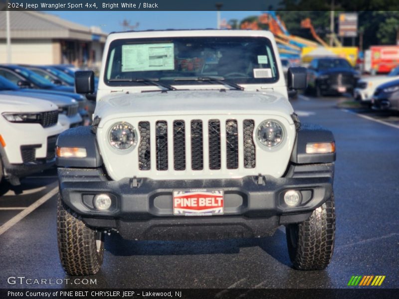Bright White / Black 2024 Jeep Wrangler Sport 4x4
