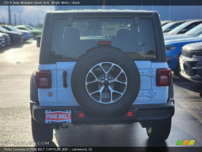 Bright White / Black 2024 Jeep Wrangler Sport 4x4