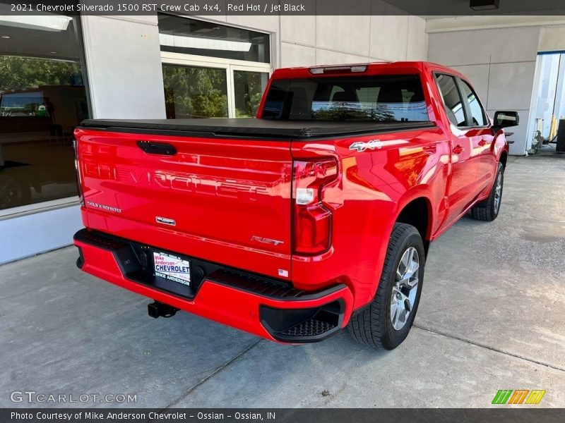 Red Hot / Jet Black 2021 Chevrolet Silverado 1500 RST Crew Cab 4x4