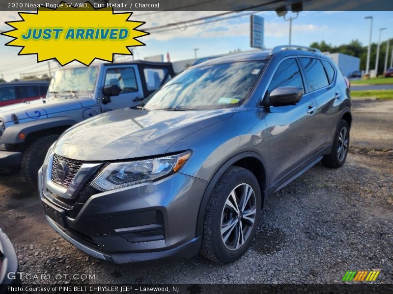 Gun Metallic / Charcoal 2020 Nissan Rogue SV AWD
