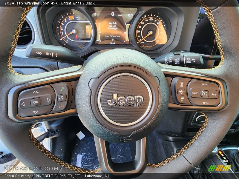 Bright White / Black 2024 Jeep Wrangler Sport 4x4