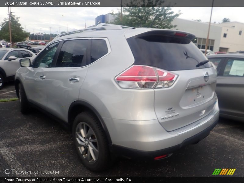 Brilliant Silver / Charcoal 2014 Nissan Rogue SL AWD