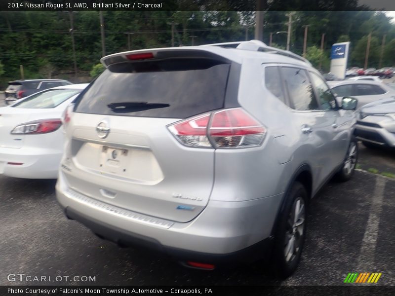 Brilliant Silver / Charcoal 2014 Nissan Rogue SL AWD