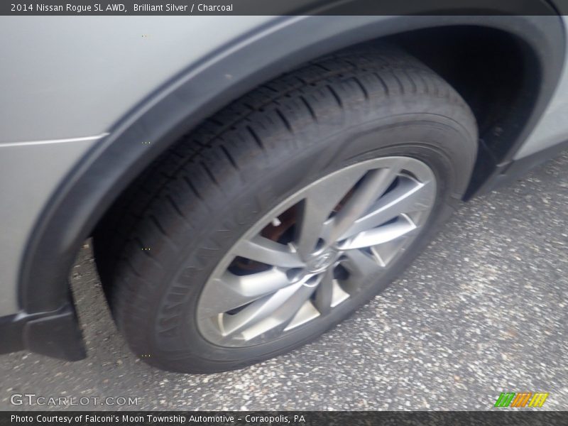 Brilliant Silver / Charcoal 2014 Nissan Rogue SL AWD