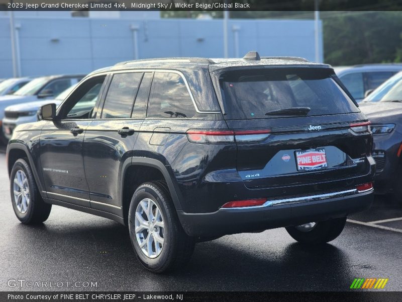Midnight Sky / Wicker Beige/Global Black 2023 Jeep Grand Cherokee Limited 4x4