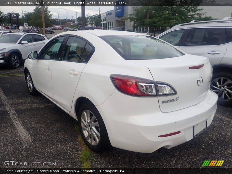 Crystal White Pearl Mica / Black 2013 Mazda MAZDA3 i Touring 4 Door