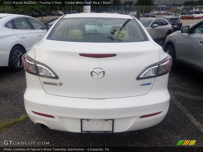 Crystal White Pearl Mica / Black 2013 Mazda MAZDA3 i Touring 4 Door