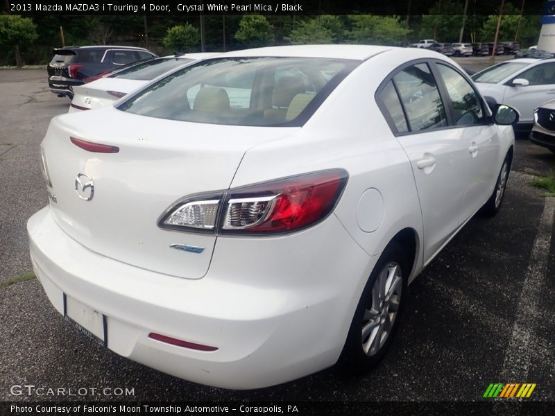 Crystal White Pearl Mica / Black 2013 Mazda MAZDA3 i Touring 4 Door