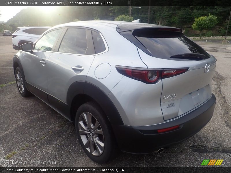 Sonic Silver Metallic / Black 2020 Mazda CX-30 Preferred AWD
