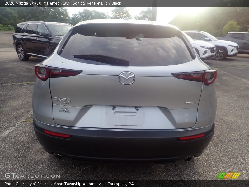 Sonic Silver Metallic / Black 2020 Mazda CX-30 Preferred AWD
