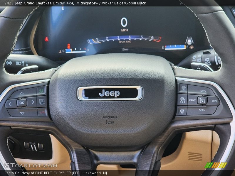 Midnight Sky / Wicker Beige/Global Black 2023 Jeep Grand Cherokee Limited 4x4