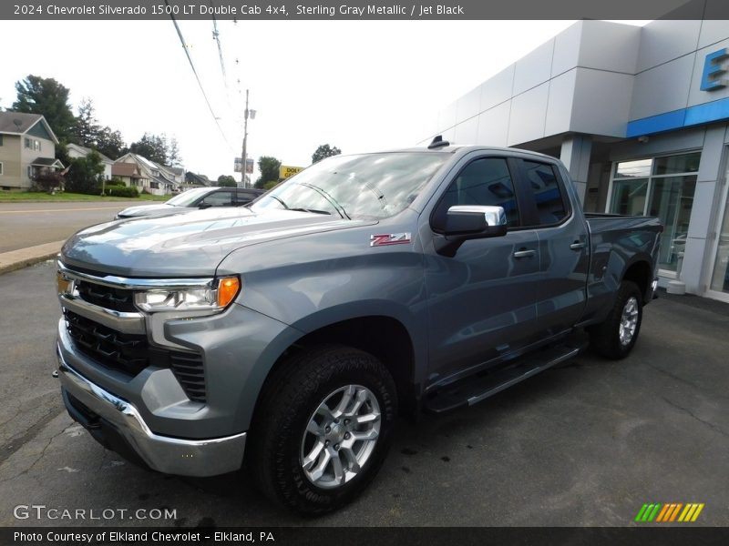 Sterling Gray Metallic / Jet Black 2024 Chevrolet Silverado 1500 LT Double Cab 4x4