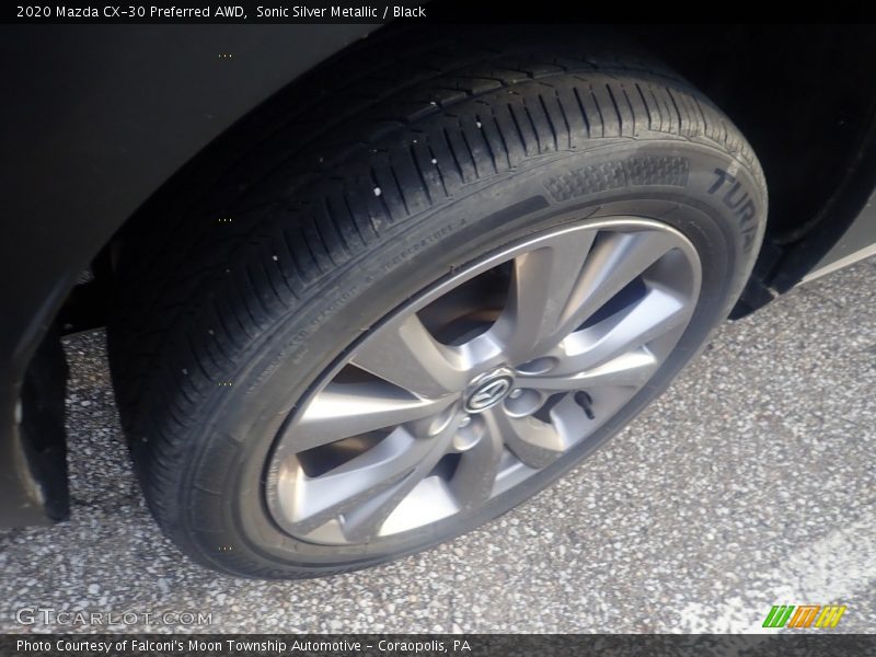 Sonic Silver Metallic / Black 2020 Mazda CX-30 Preferred AWD