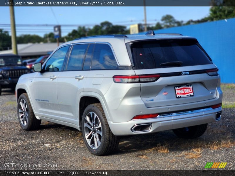 Silver Zynith / Global Black 2023 Jeep Grand Cherokee Overland 4XE