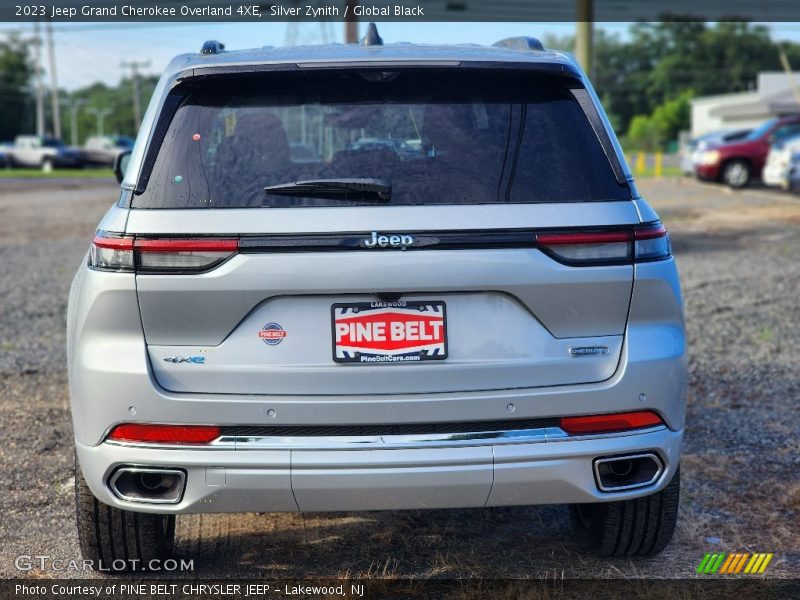 Silver Zynith / Global Black 2023 Jeep Grand Cherokee Overland 4XE