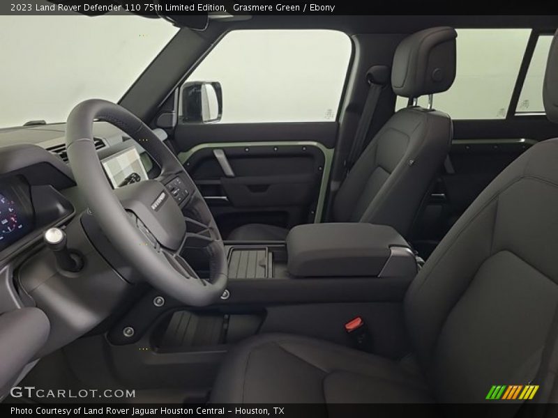 Front Seat of 2023 Defender 110 75th Limited Edition