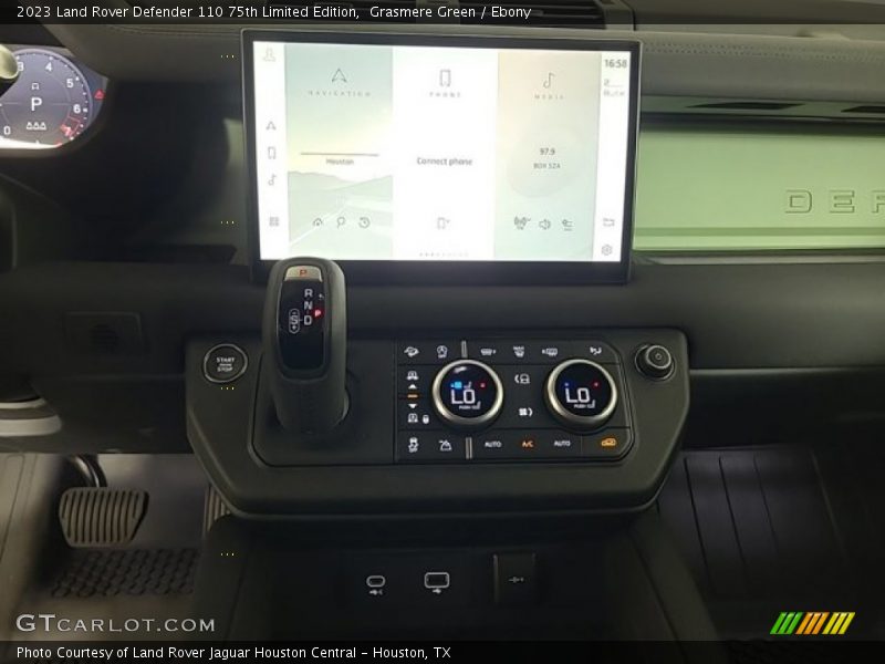 Controls of 2023 Defender 110 75th Limited Edition