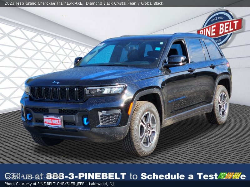 Diamond Black Crystal Pearl / Global Black 2023 Jeep Grand Cherokee Trailhawk 4XE