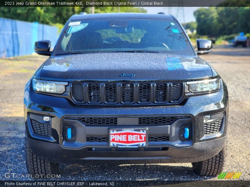 Diamond Black Crystal Pearl / Global Black 2023 Jeep Grand Cherokee Trailhawk 4XE