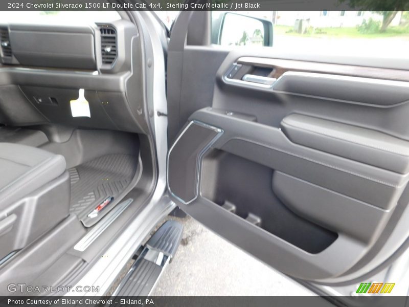 Sterling Gray Metallic / Jet Black 2024 Chevrolet Silverado 1500 LT Double Cab 4x4