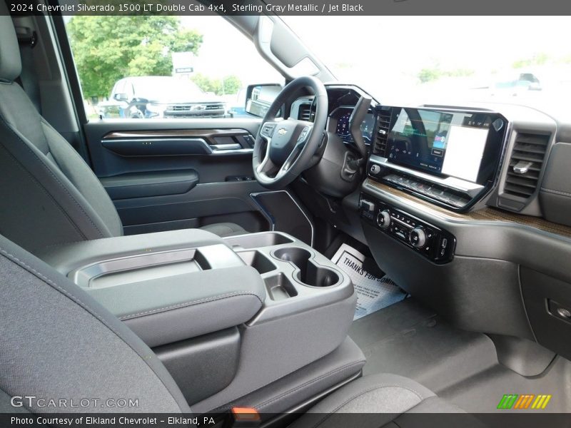 Sterling Gray Metallic / Jet Black 2024 Chevrolet Silverado 1500 LT Double Cab 4x4