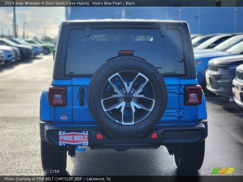 Hydro Blue Pearl / Black 2024 Jeep Wrangler 4-Door Sport S 4xe Hybrid
